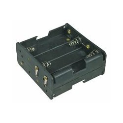 Puzdro batérie R6x8 vedľa, nad