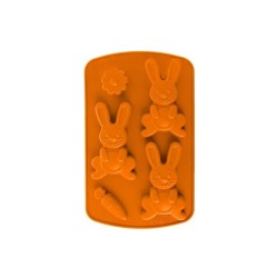 Forma na pečenie zajačikov ORION 21x13,5x1,5cm Orange