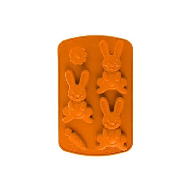 Forma na pečenie zajačikov ORION 21x13,5x1,5cm Orange