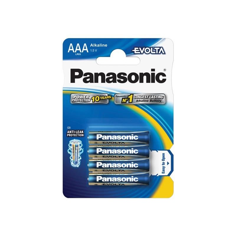Batéria AAA (R03) alkalická PANASONIC Evolta 4ks / blister
