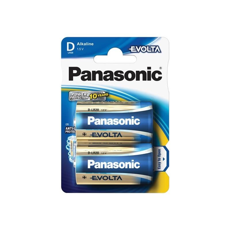 Batéria D (R20) alkalická PANASONIC Evolta 2ks / blister