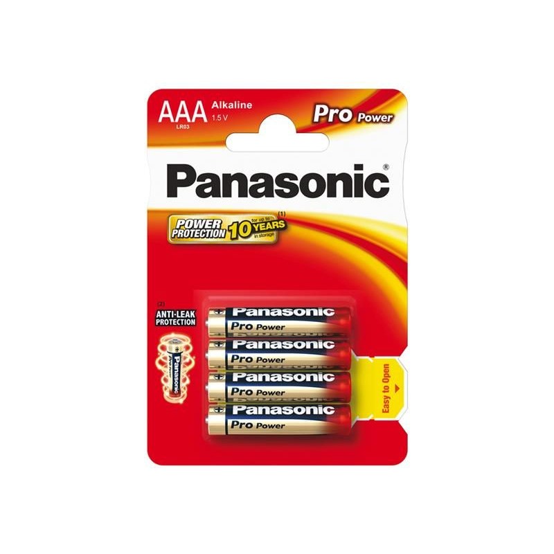 Batéria AAA (R03) alkalická PANASONIC Pro Power 4ks / blister