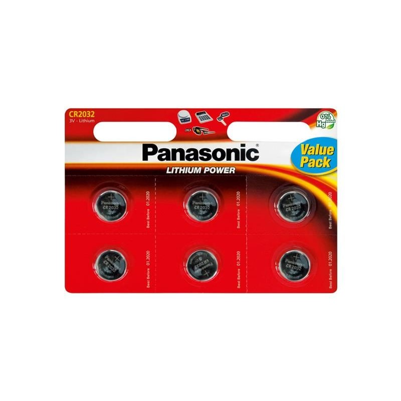 Batéria CR2032 PANASONIC lítiová 6ks / blister