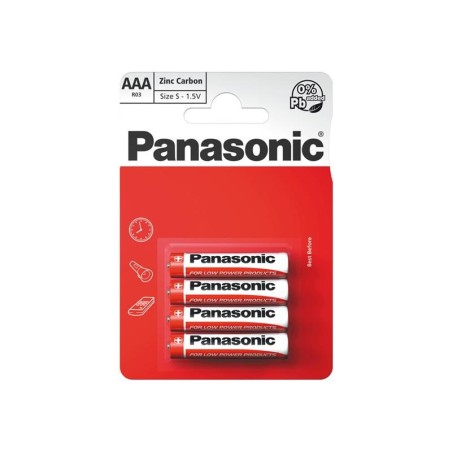 Batéria AAA (R03) Zn-Cl PANASONIC Red 4ks / blister