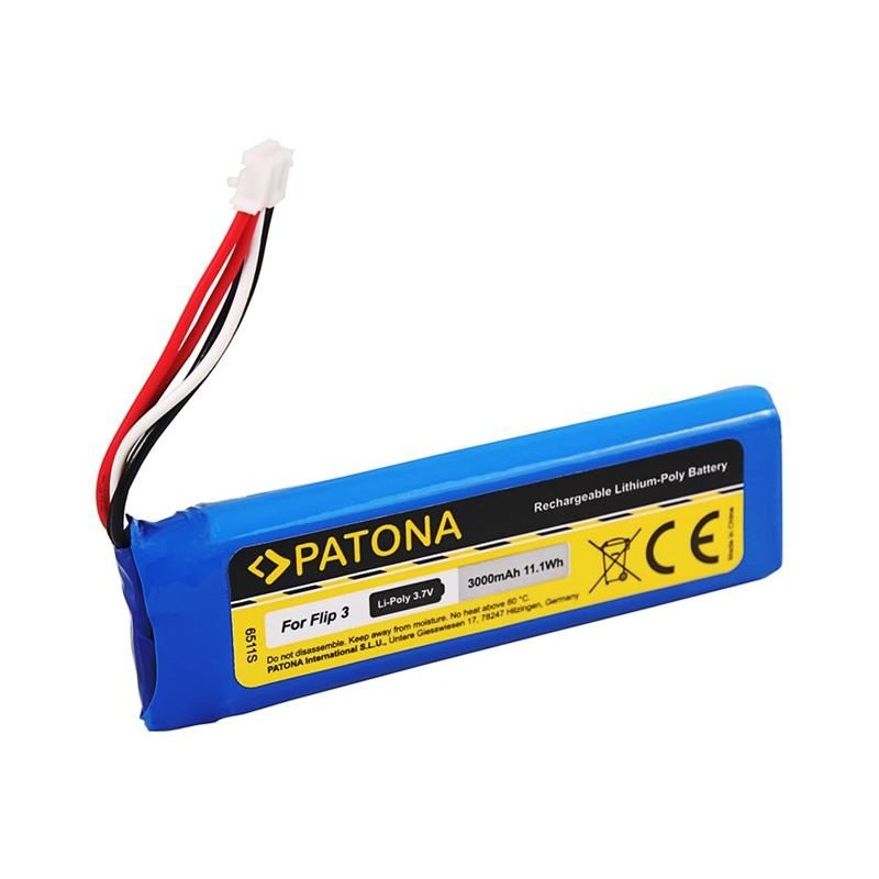 Batéria pre reproduktory JBL Flip 3 3000mAh Li-Pol 3,7V PATONA PT6511