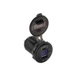 Nabíjačka USB PEIYING PY-CHR0006 s QC a meračom napätia