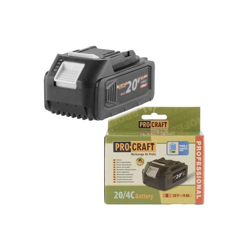 Batéria PROCRAFT 20V 4000mAh 20/4C