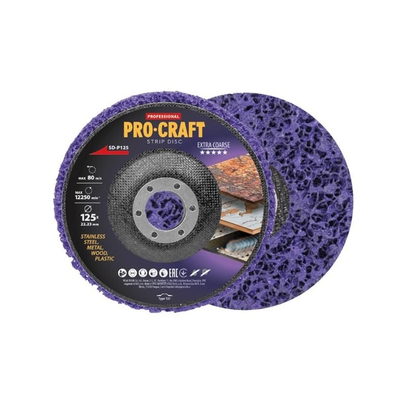 Brúsny kotúč Clean & Strip 125mm PROCRAFT SD-P125