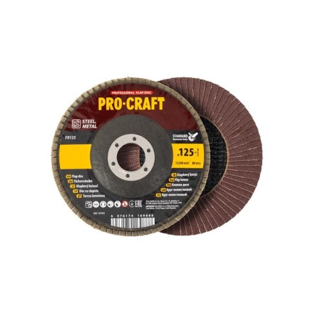 Kotúč lamelový 125mm P60 PROCRAFT FD125