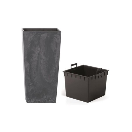 Kvetináč URBI SQUARE BETON EFFECT antracit 29,5cm