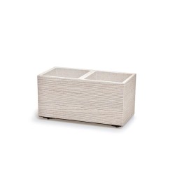 Kvetináč MADERA CASE ECO WOOD biely 57,7cm