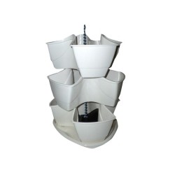 Kvetináč na bylinky COUBI HERBAL biely 29,5cm