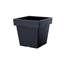 Kvetináč LOFLY LOW antracit 19,3cm