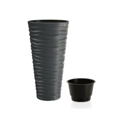 Kvetináč SAND SLIM antracit 29,6cm