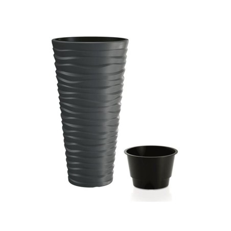 Kvetináč SAND SLIM antracit 29,6cm