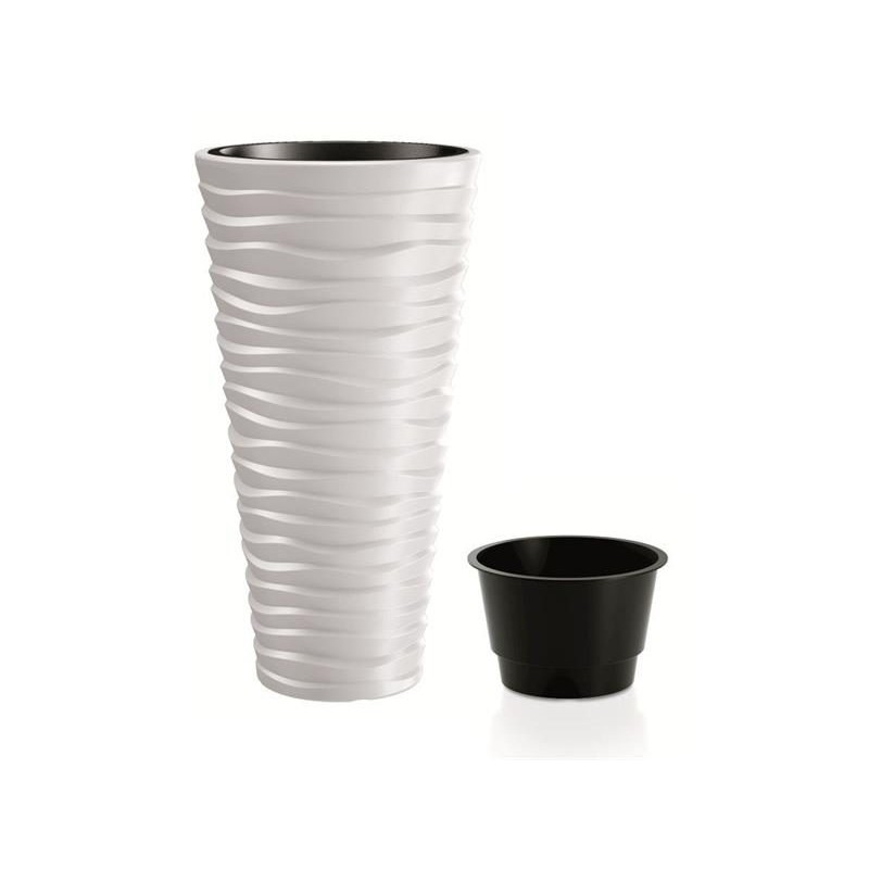 Kvetináč SAND SLIM biely 39cm