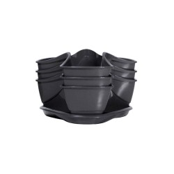 Kvetináč na bylinky COUBI HERBAL grafit 29,5x29,5x38cm