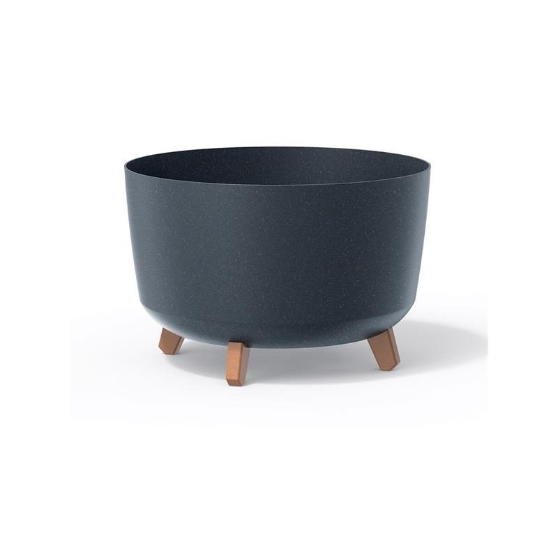 Kvetináč GRACIA STANDARD ECO WOOD antracit 23,5cm