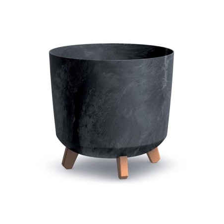 Kvetináč GRACIA TUBUS BETON EFFECT antracit 29,8cm