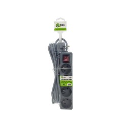 Predlžovací kábel 4 zásuvky 3m QTEC Q-398F s vypínačom