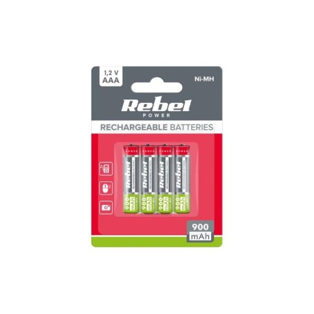 Nabíjacie batérie AAA (R03) 1,2V/900mAh REBEL 4ks / blister BAT2013