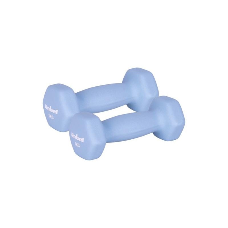 Sada liatinových a neoprénových činiek HEX REBEL RBA-2330-1 2x1kg