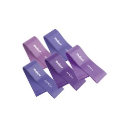 Guma posilňovacia REBEL Mini Band L 2,3-18,2kg 5ks mix purple