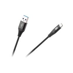 Kábel REBEL RB-6000-200-B USB/Micro USB 2m Black
