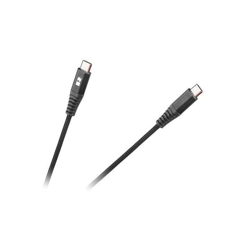 Kábel REBEL RB-6003-100-B USB-C/USB-C 1m Black