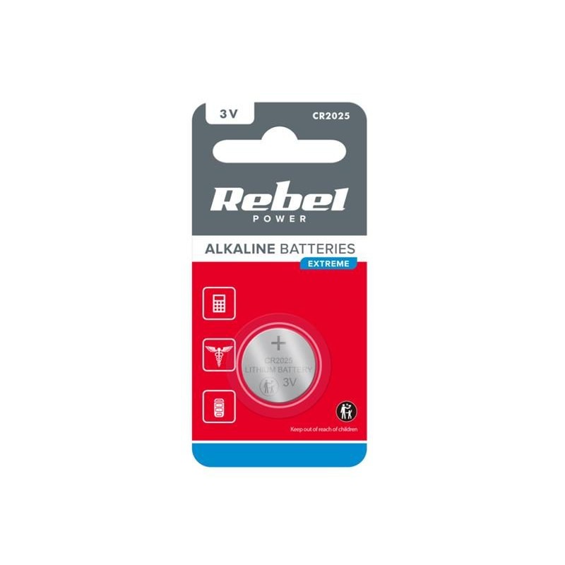 Batéria CR2025 REBEL Extreme 1ks / blister BAT0195