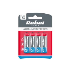 Batéria AA (R6) alkalická REBEL Alkaline Power 4ks / blister BAT0061B