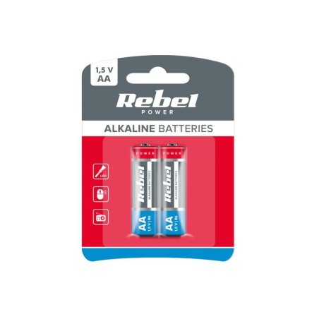 Batéria AA (R6) alkalická REBEL Alkaline Power 2ks / blister BAT0067B