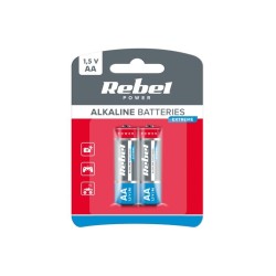 Batéria AA (R6) alkalická REBEL EXTREME Alkaline Power 2ks / blister BAT0091B