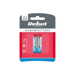 Batéria AAA (R03) alkalická REBEL Alkaline Power 2ks / blister BAT0066B