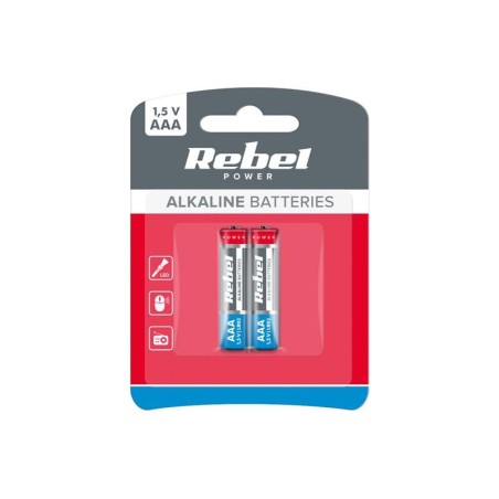 Batéria AAA (R03) alkalická REBEL Alkaline Power 2ks / blister BAT0066B