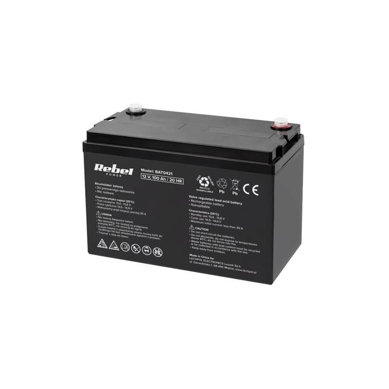 Batéria olovená 12V 100Ah REBEL BAT0421