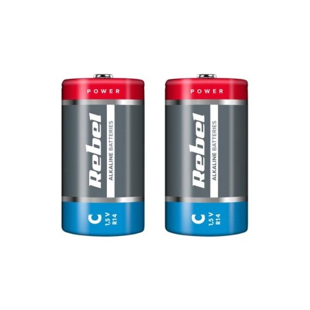 Batéria C (R14) alkalická REBEL Alkaline 2ks / shrink BAT0063