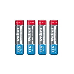 Batéria AAA (R03) alkalická REBEL Alkaline 4ks / shrink BAT0060