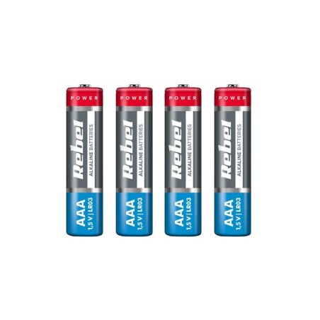 Batéria AAA (R03) alkalická REBEL Alkaline 4ks / shrink BAT0060