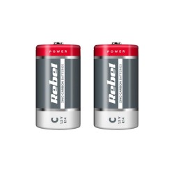 Batéria C (R14) Zn-Cl REBEL 2ks / shrink BAT0083