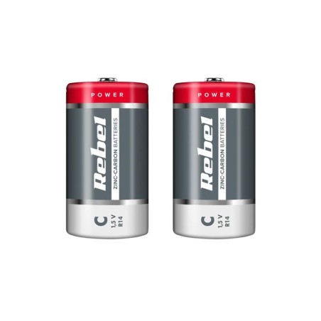 Batéria C (R14) Zn-Cl REBEL 2ks / shrink BAT0083