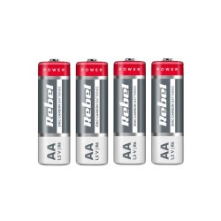 Batéria AA (R6) Zn-Cl REBEL 4ks / shrink BAT0081