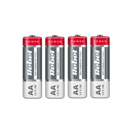 Batéria AA (R6) Zn-Cl REBEL 4ks / shrink BAT0081