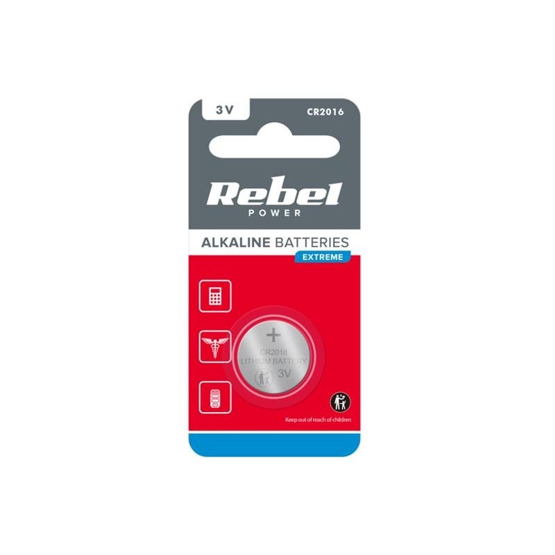 Batéria CR2016 REBEL Extreme 1ks / blister BAT0194