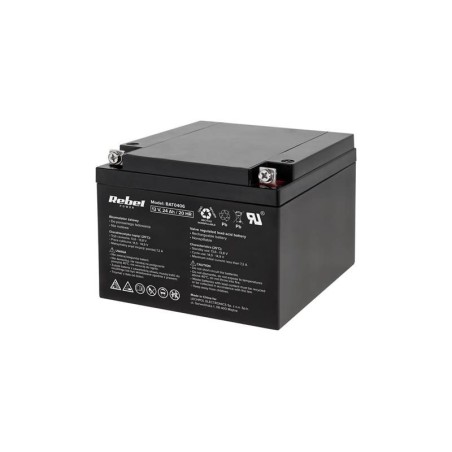 Baterie olověná 12V 24Ah REBEL BAT0406