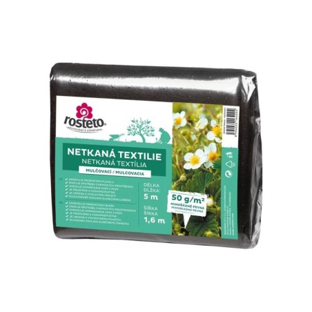Netkaná textília mulčovacia Neotex ROSTETO 50g 1,6x5m čierna