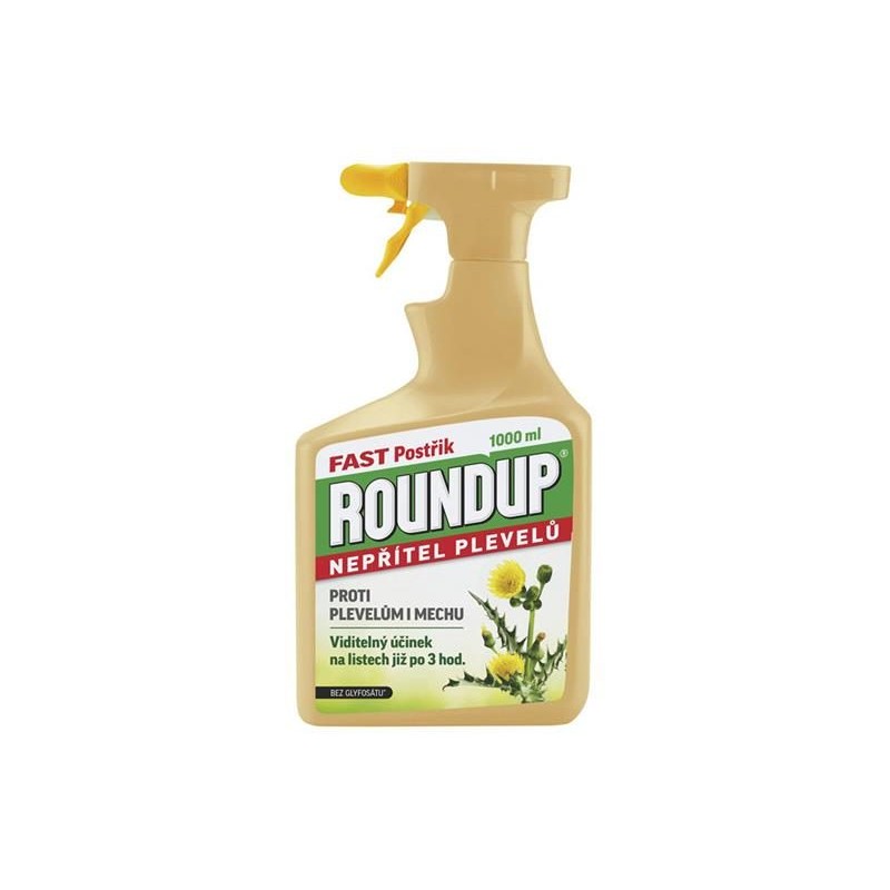ROUNDUP Fast bez glyfozátu - rozprašovač EVERGREEN 1l