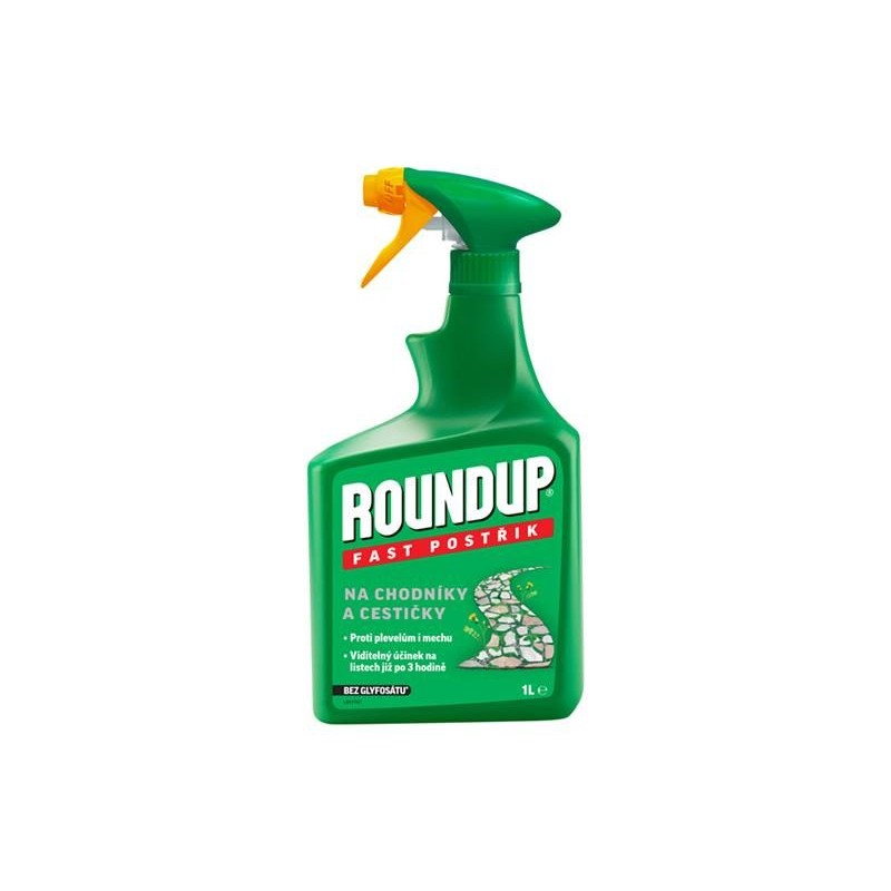ROUNDUP Fast bez glyfozátu - rozprašovač na chodníky a cestičky EVERGREEN 1l