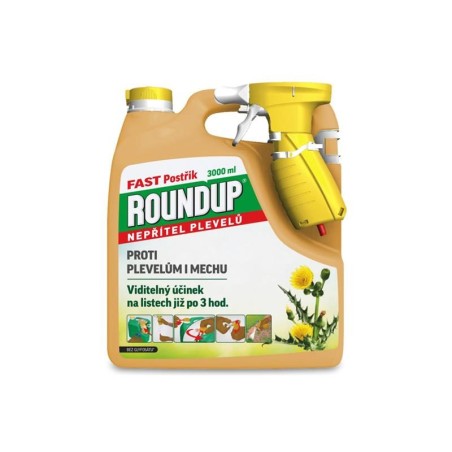 ROUNDUP Fast bez glyfozátu - rozprašovač EVERGREEN 3l