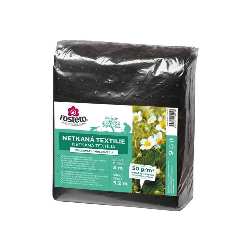 Netkaná textília mulčovacia Neotex ROSTETO 50g 3,2x5m čierna